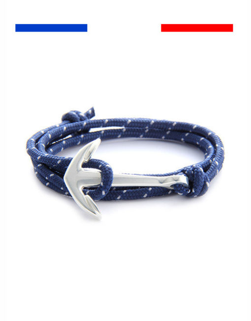 bracelet-ancre-marine-bleu-mouchete-blan