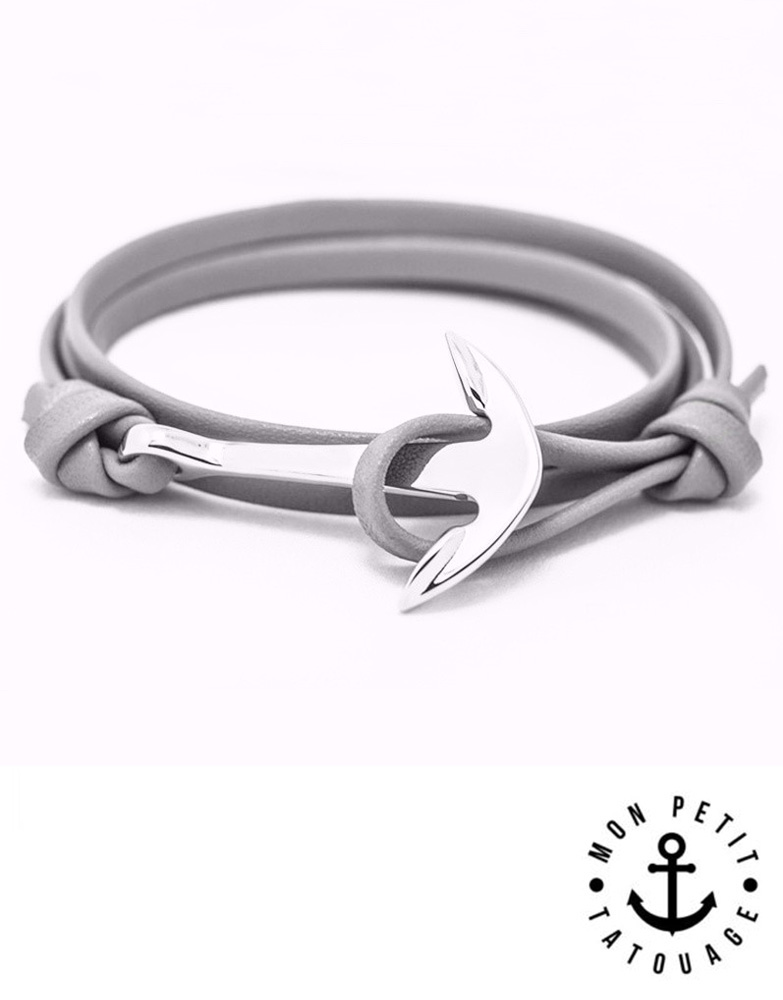 bracelet-ancre-marine-cuir-argent-gris
