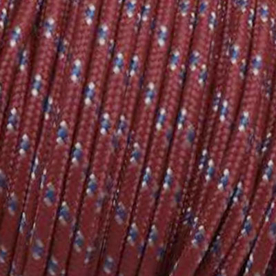 Corde 3mm Bordeaux Moucheté Bleu Blanc Marin