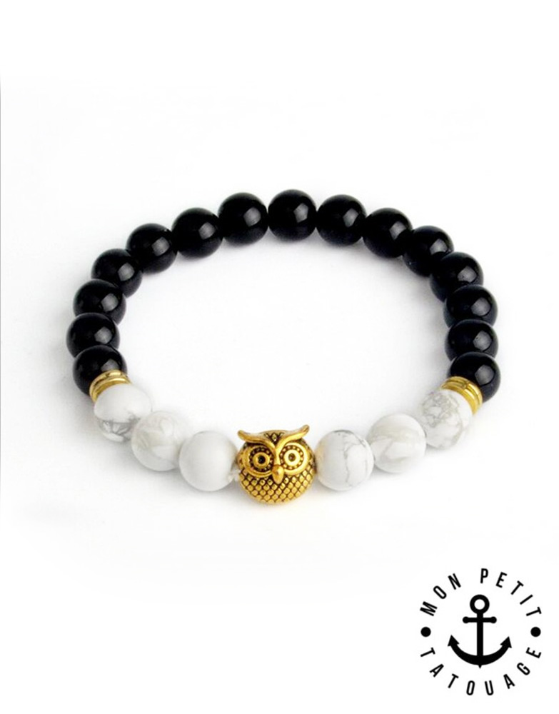 bracelet-pierres-chuette-noir-or1