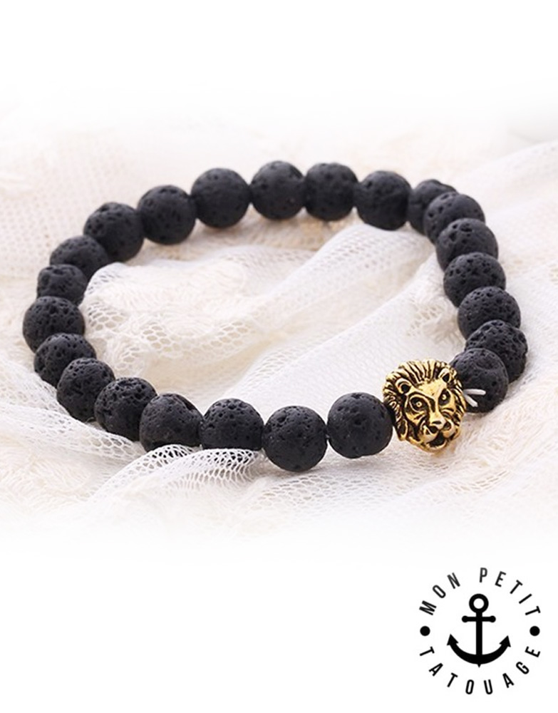 bracelet-pierres-tete-de-lion-or-noir-lave
