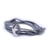 Bracelet Ancre marine Acier Inoxydable - Argent - Réglable