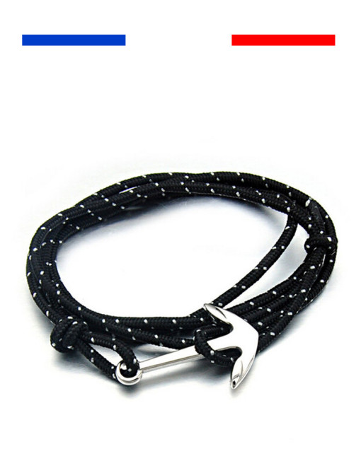 bracelet-ancre-marine-noir-mouchete-blan