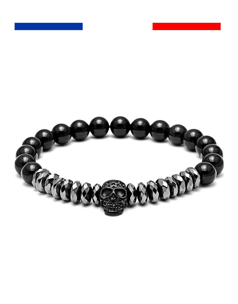 bracelet-perles-skull-noir-brillant-noir