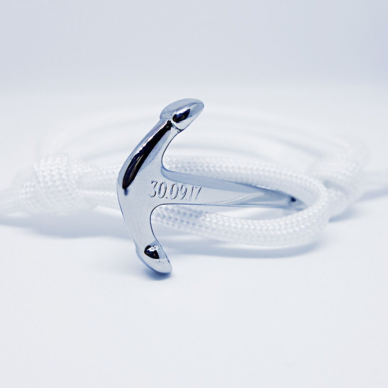 Personnalisation Bracelet ancre acier Homme Femme. prev