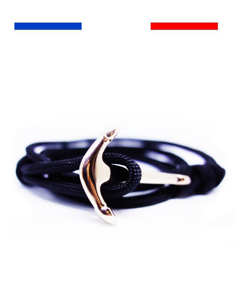 bracelet-ancre-marine-acier-inoxydable-or-rose-noir-2