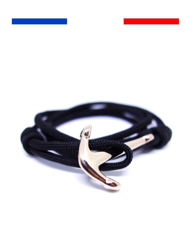 bracelet-ancre-marine-acier-inoxydable-or-rose-noir