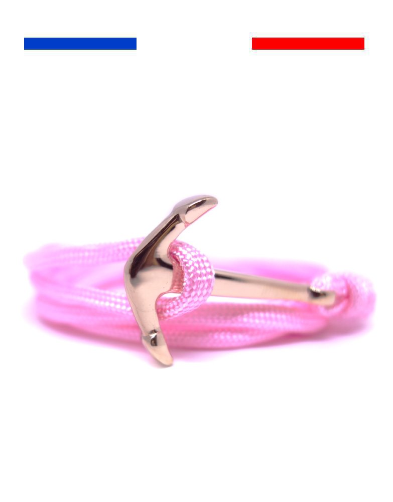 bracelet-ancre-marine-acier-inoxydable-or-rose