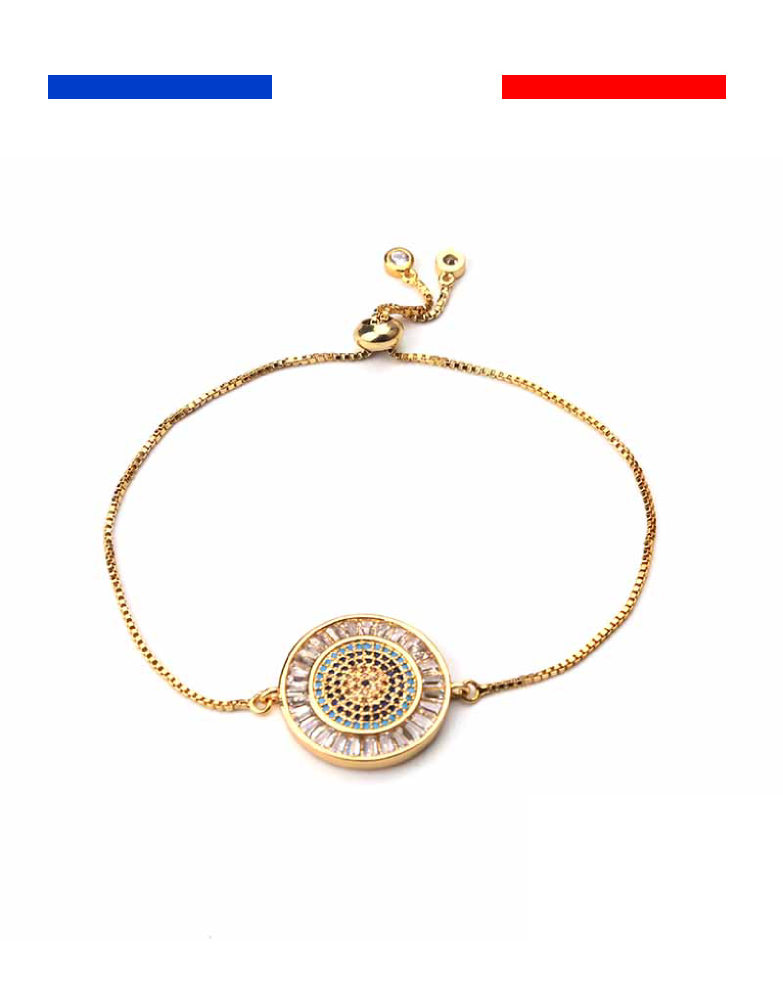 Bracelet mauvais œil or jaune bracelet mauvais œil or jaune